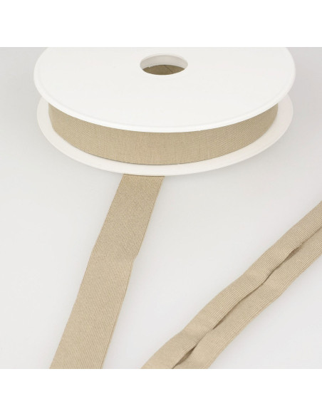 Sesgo de jersey de viscosa - Beige oscuro