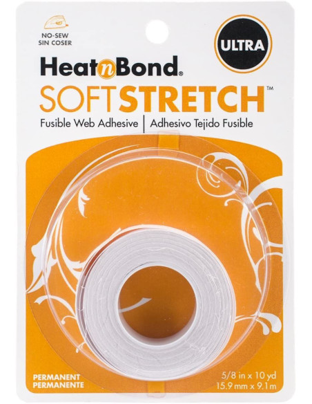 Cinta adhesiva termofusible para telas elásticas HeatNBond - 15,9 mm x 9,10 m