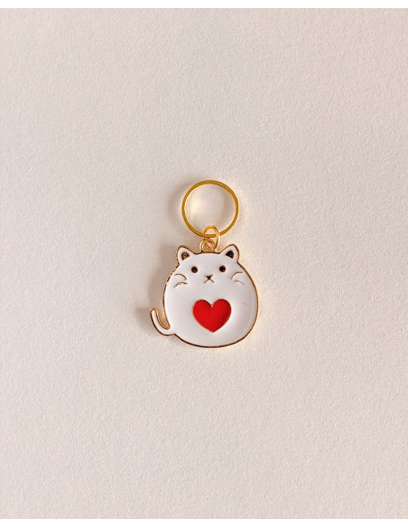 Juego de 4 marcadores de puntos - Gatos corazones
