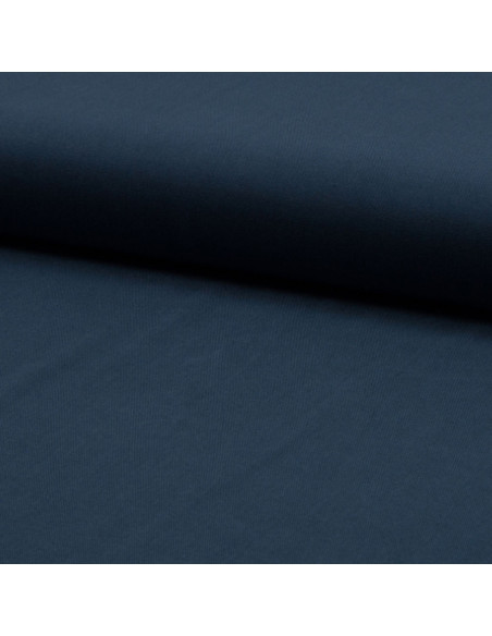 Tejido sarga de viscosa - Azul vaquero oscuro