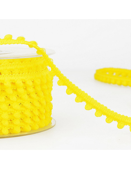 Galón mini pompones - Amarillo mimosa