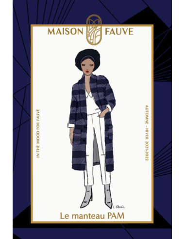 Patrón de abrigo Pam - Maison Fauve