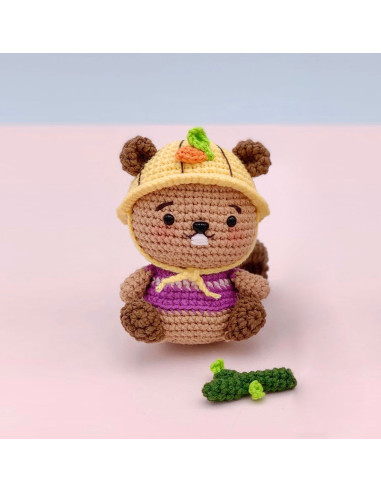 Kit de crochet amigurumi - Mochi el castor