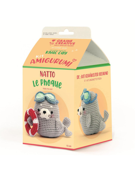 Kit de crochet amigurumi - Natto la foca