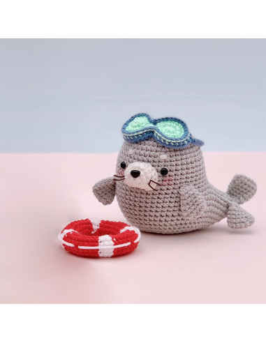 Kit de crochet amigurumi - Natto la foca