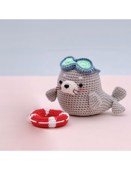 Kit de crochet amigurumi - Natto la foca