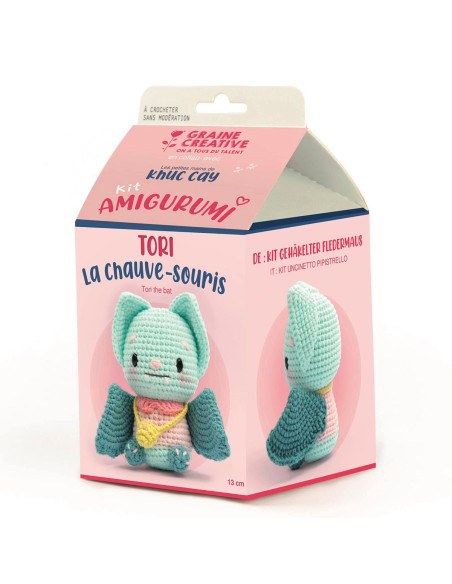 Kit de crochet amigurumi - Tori el murciélago