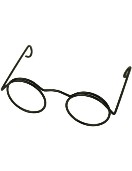 Lote de 5 pares de gafas para amigurumi 50 mm - Negro