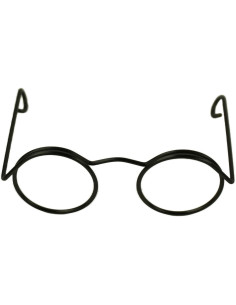 Lote de 5 pares de gafas para amigurumi 50 mm - Negro 2