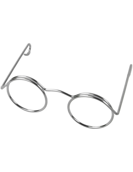 Lote de 5 pares de gafas para amigurumi 50 mm - Plata