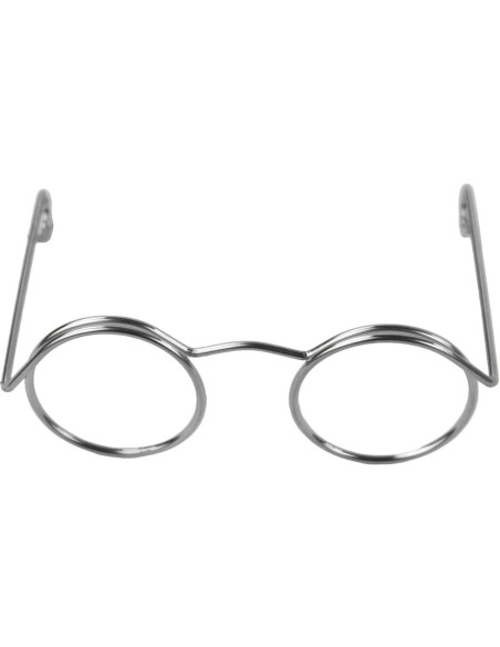 Lote de 5 pares de gafas para amigurumi 50 mm - Plata