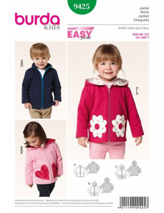 Patrón de chaqueta - Burda 9425