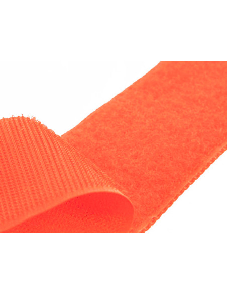 Cinta autoadherente para coser naranja de 20 mm de ancho por metro