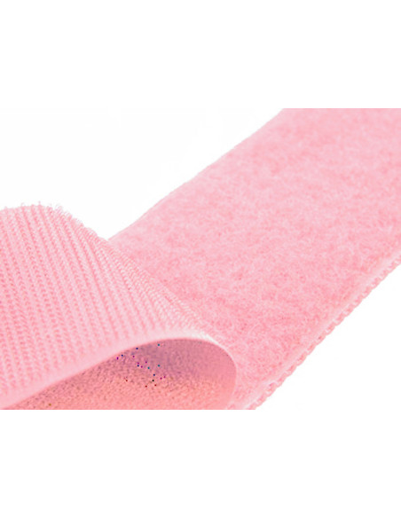 Cinta autoadherente para coser rosa claro de 20 mm de ancho por metro