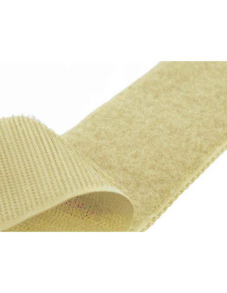 Cinta autoadherente para coser beige de 20 mm de ancho por metro