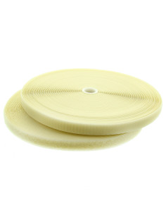 Cinta autoadherente para coser color crudo de 20 mm de ancho, rollo de 25 metros.