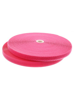 Cinta autoadherente para coser fucsia de 20 mm de ancho, rollo de 25 metros.