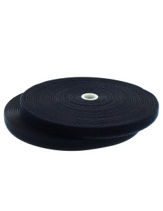 Cinta autoadherente para coser azul marino de 20 mm de ancho, rollo de 25 metros.