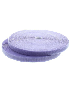 Cinta autoadherente para coser color malva de 20 mm de ancho, rollo de 25 metros.