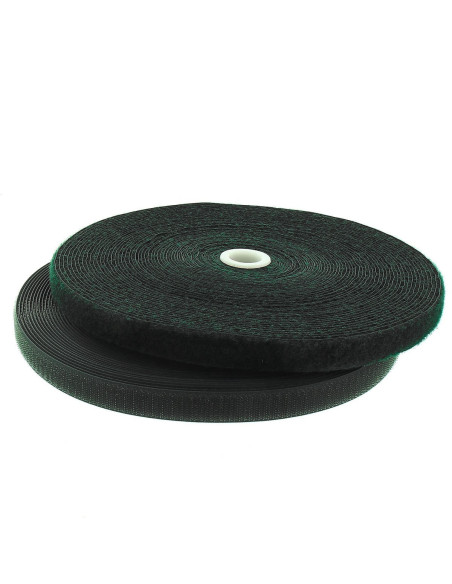 Cinta autoadherente para coser verde botella de 20 mm de ancho, rollo de 25 metros.