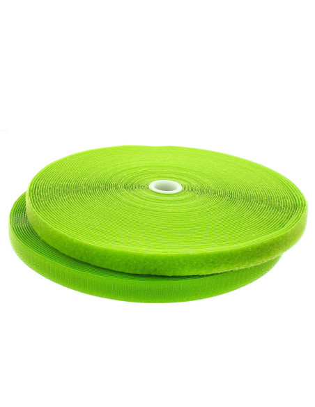 Cinta autoadherente para coser verde anís de 20 mm de ancho, rollo de 25 metros.
