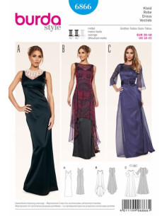 Patrón de vestido - Burda 6866