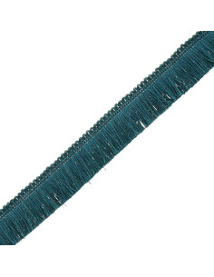 Flequillo de lujo 30 mm - Azul petróleo