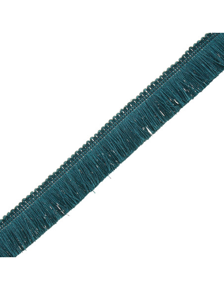 Flequillo de lujo 30 mm - Azul petróleo