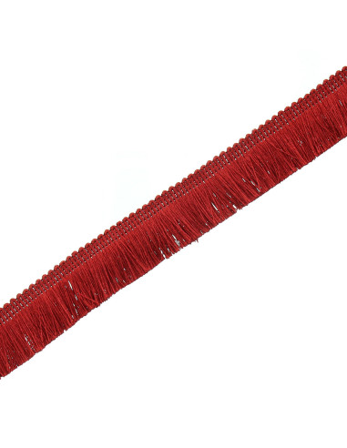 Flequillo de lujo 30 mm - Rojo
