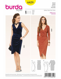 Patrón de vestido - Burda 6829