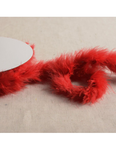 Plumas de marabú - Rollo de 5 m - Rojo