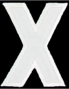 Parche termoadhesivo letra X
