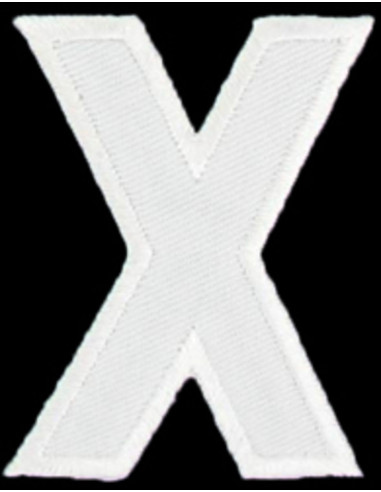 Parche termoadhesivo letra X