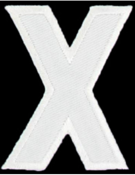 Parche termoadhesivo letra X