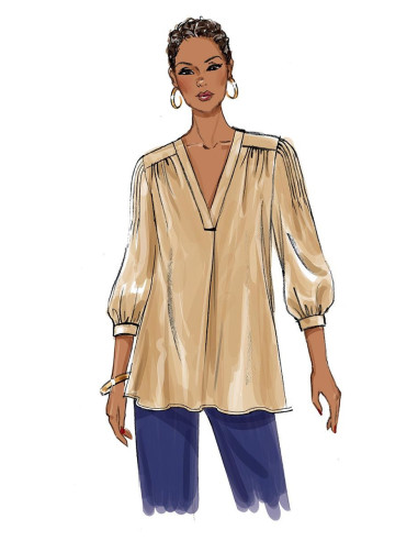 Patrón de blusa - Butterick 6855