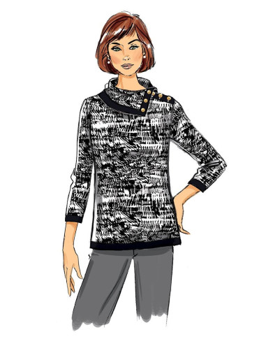 Patrón de blusa - Butterick 6857