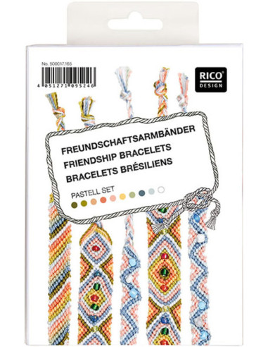 Kit de pulseras brasileñas - Set Pastel