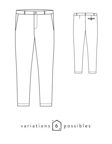 Patrón de pantalón Attitude - Atelier Scämmit