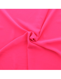 Tejido de muselina - Rosa fluorescente