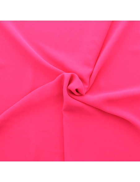 Tejido de muselina - Rosa fluorescente