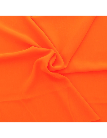 Tejido de muselina - Naranja fluorescente