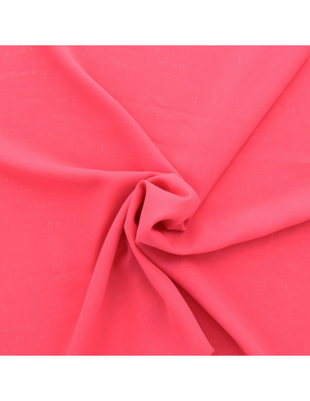 Tejido de muselina - Rosa coral