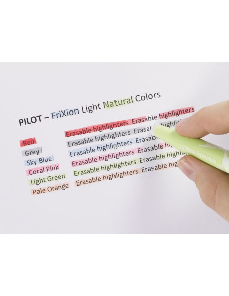 Set de 3 marcadores fluorescentes borrables Pilot FriXion Light - Rosa, amarillo y naranja