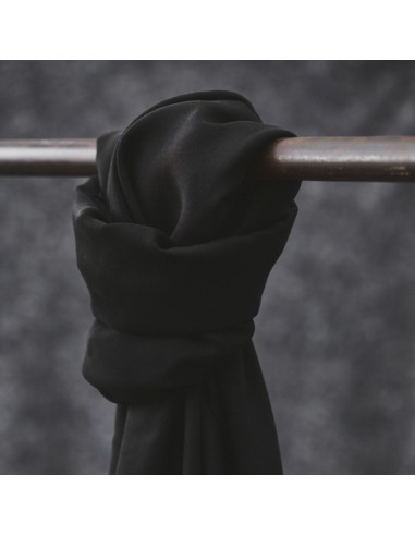 Tejido tencel Smooth Drape Twill - Negro
