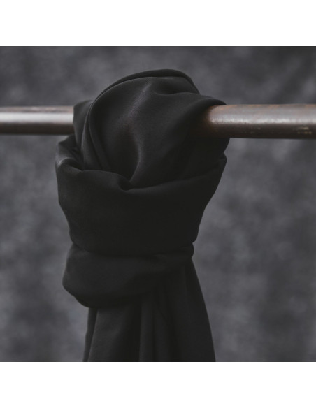 Tejido tencel Smooth Drape Twill - Negro