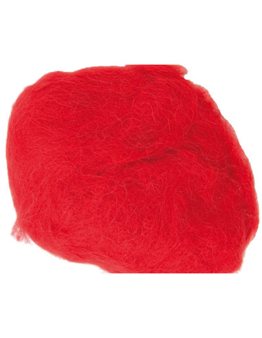 Lana para fieltrar - Rojo
