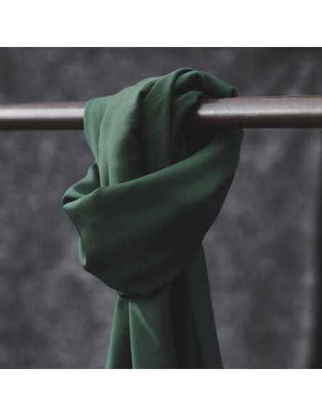 Tejido tencel Smooth Drape Twill - Verde oscuro