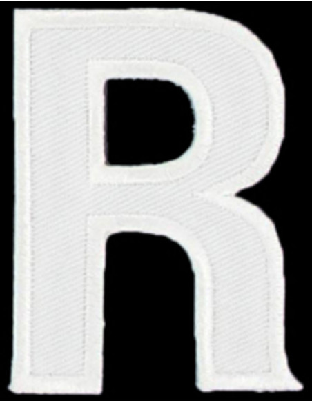 Parche termoadhesivo letra R