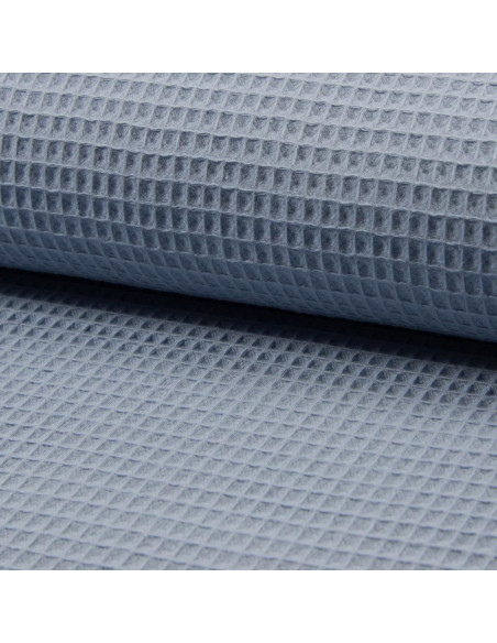 Tela de paño de cocina nido de abeja - Azul grisáceo