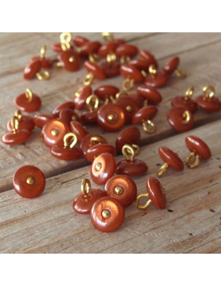 Botón Perla - Caramelo